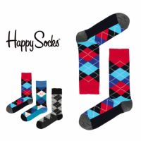 HappySocksハッピーソックスARGYLE（アーガイル）クルー丈ソックス靴下ユニセックスメンズ＆レディスプレゼント無料ラッピングギフト10201901