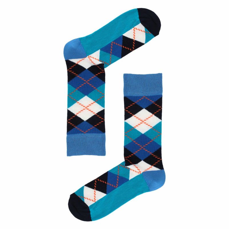 HappySocksハッピーソックスARGYLE（アーガイル）クルー丈ソックス靴下ユニセックスメンズ＆レディスプレゼント無料ラッピングギフト10201901