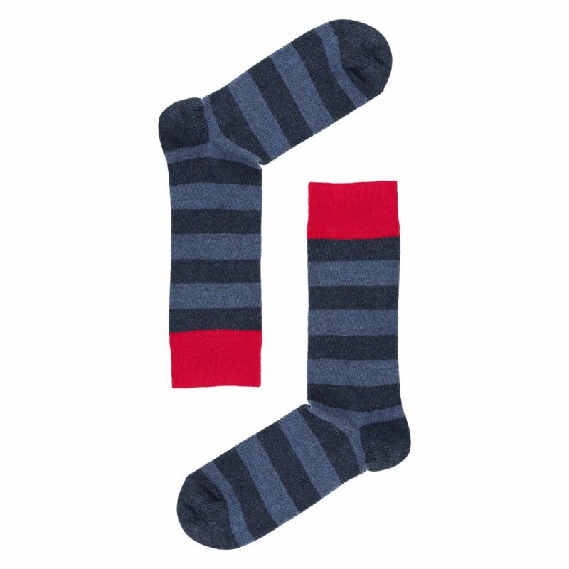 HappySocksハッピーソックスSTRIPE（ストライプ）クルー丈ソックス靴下ユニセックスメンズ＆レディスプレゼント無料ラッピングギフト10201906