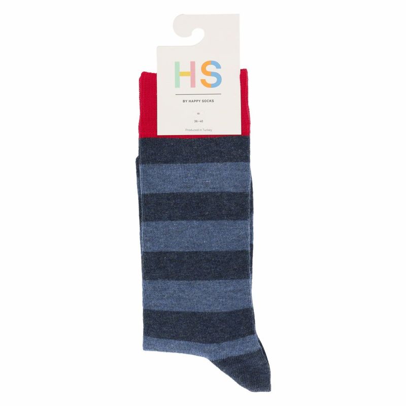 HappySocksハッピーソックスSTRIPE（ストライプ）クルー丈ソックス靴下ユニセックスメンズ＆レディスプレゼント無料ラッピングギフト10201906