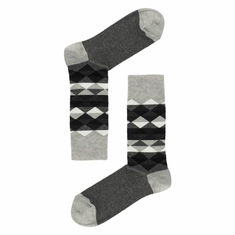 HappySocksハッピーソックスTRIANGLE（トライアングル）クルー丈ソックス靴下ユニセックスメンズ＆レディスプレゼント無料ラッピングギフト10201907