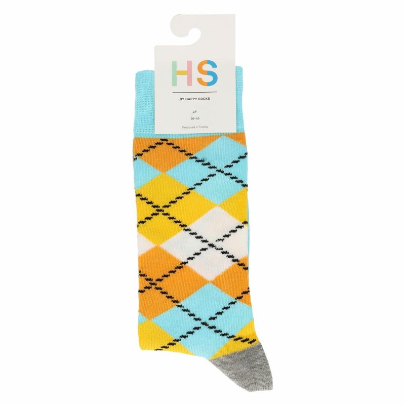 HappySocksハッピーソックスARGYLE（アーガイル）クルー丈ソックス靴下ユニセックスメンズ＆レディスプレゼント無料ラッピングギフト10221901