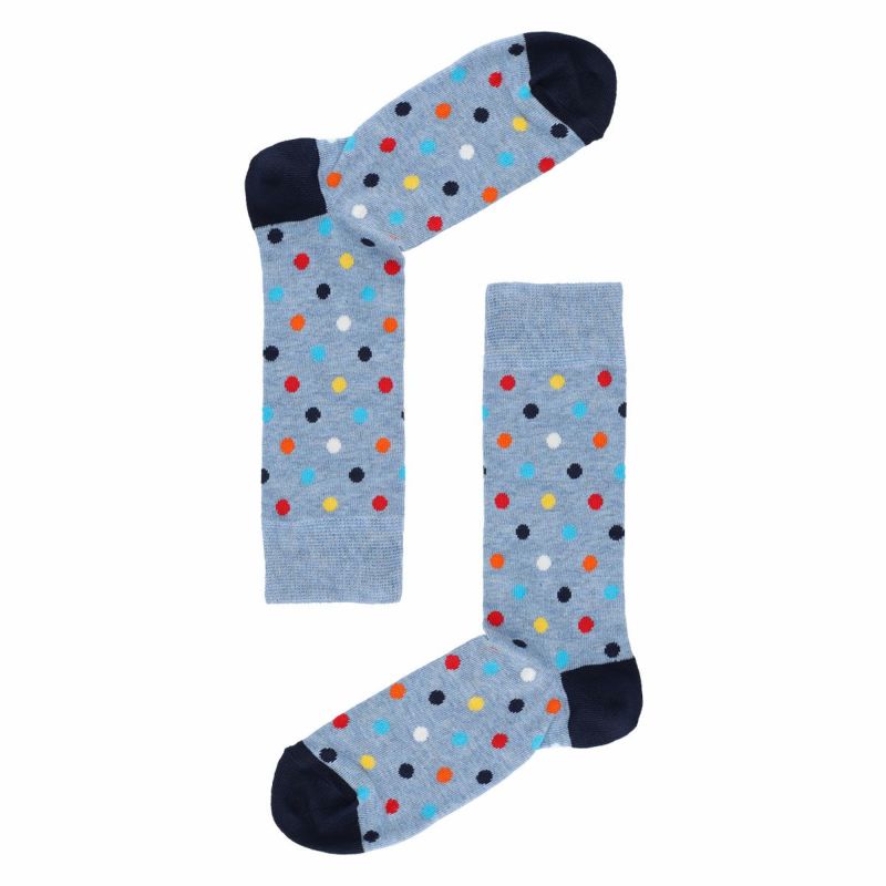 HappySocksハッピーソックスMULTIDOT（マルチドット）クルー丈ソックス靴下ユニセックスメンズ＆レディスプレゼント無料ラッピングギフト10221904