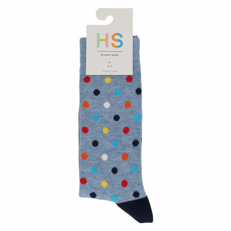 HappySocksハッピーソックスMULTIDOT（マルチドット）クルー丈ソックス靴下ユニセックスメンズ＆レディスプレゼント無料ラッピングギフト10221904
