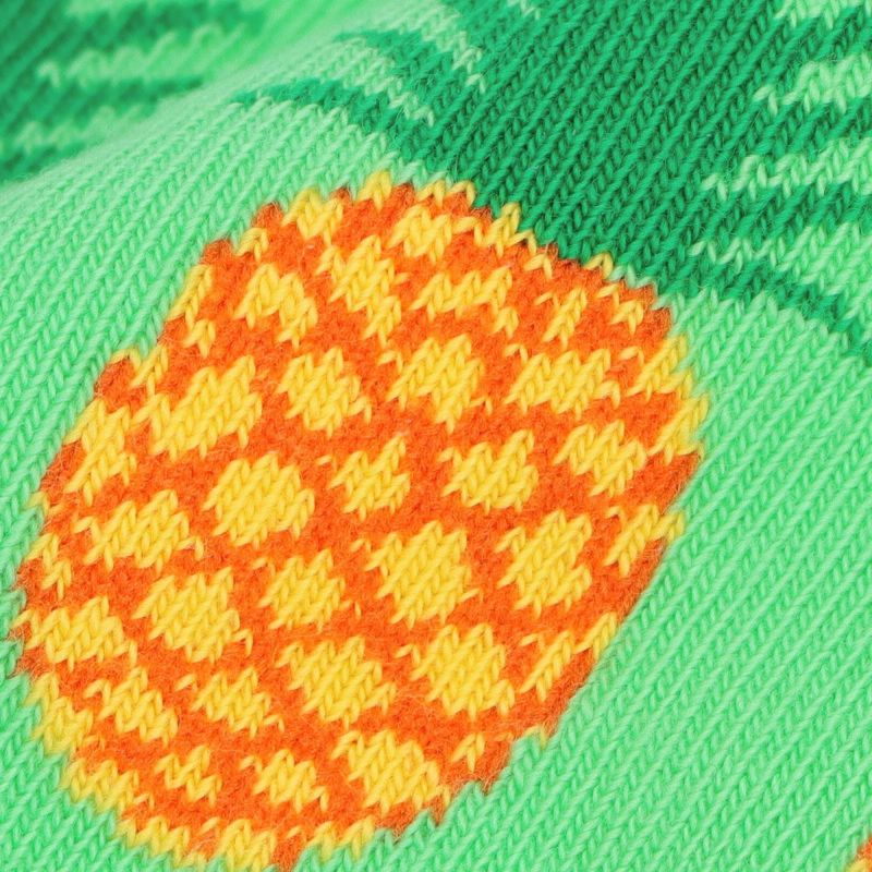 HappySocksハッピーソックスPINEAPPLE（パイナップル）クルー丈ソックス靴下ユニセックスメンズ＆レディスプレゼント無料ラッピングギフト10221910