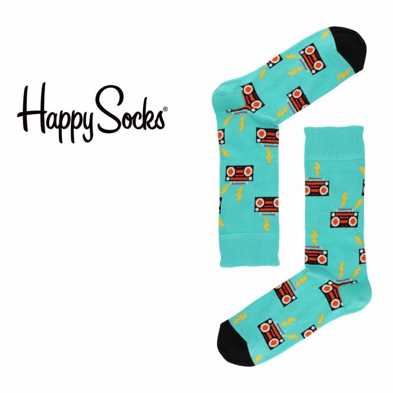 HappySocksハッピーソックスSTEREO（ステレオ）クルー丈ソックス靴下ユニセックスメンズ＆レディスプレゼント無料ラッピングギフト10221916