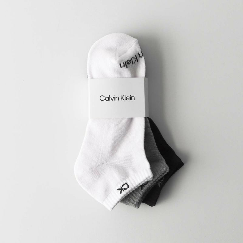 ≪WEB限定≫【365日最短翌日発送】【3足組】Calvin Klein 足底パイル 抗菌防臭 スニーカー丈 カジュアル ソックス メンズ  92572500 靴下 ソックス 通販のナイガイ公式オンラインショップ