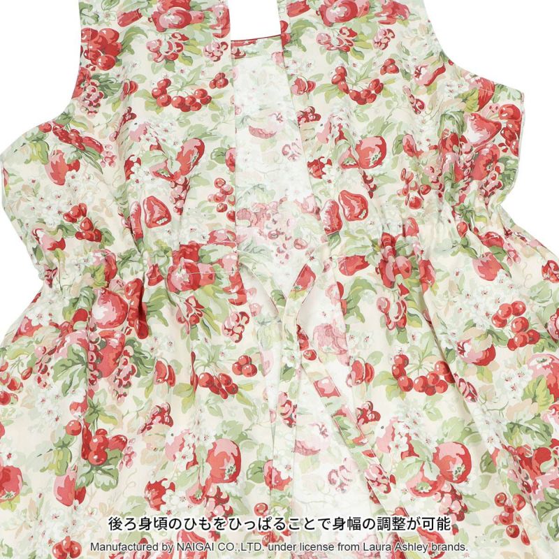 LAURAASHLEYローラアシュレイ形態安定加工綿混T/Cサテンルーベンス後結び背付きレディースエプロンギフトプレゼント70280041