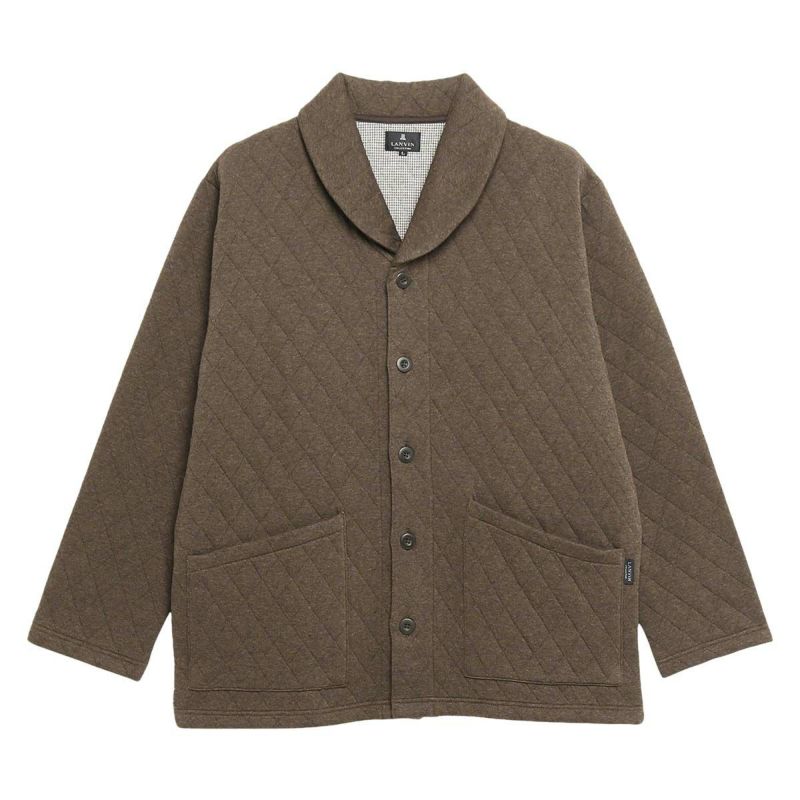 LANVINCOLLECTIONランバンコレクション中綿二ットキルトメンズローブ半纏はんてんどてら室内用防寒着部屋着長袖羽織メンズ男性紳士プレゼントギフト054429057公式ショップ正規ライセンス商品