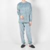 LANVINCOLLECTIONランバンコレクションシルキーマイヤー滑らかフリースクルーネック長袖ロングTシャツスウェット無地部屋着男性紳士プレゼントギフト054424061公式ショップ正規ライセンス商品