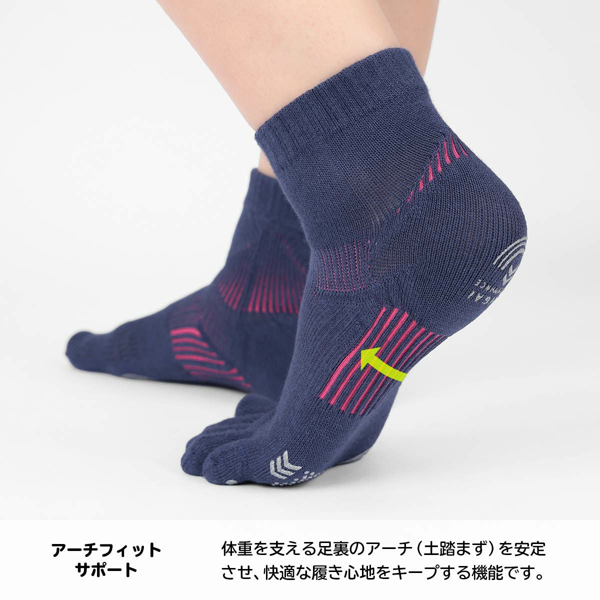 NAIGAIPERFORMANCEナイガイパフォーマンスランニング5本指消臭メッシュ編みショート丈ソックスレディースソックス婦人靴下女性旅行プレゼント無料ラッピング贈答ギフト03050107