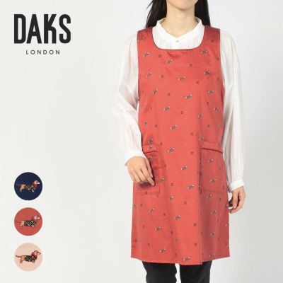 DAKS ダックス 形態安定加工 ダックスドッグ柄 綿100％ 40サテン 