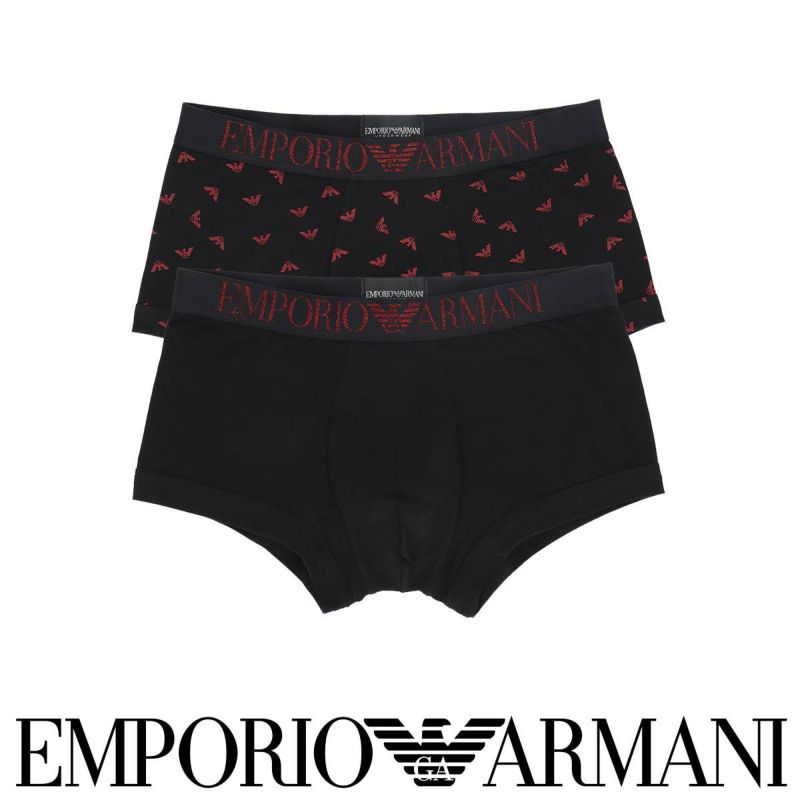 2枚セット】EMPORIO ARMANI SPARKLE LOGOBAND TRUNK スパークルロゴ