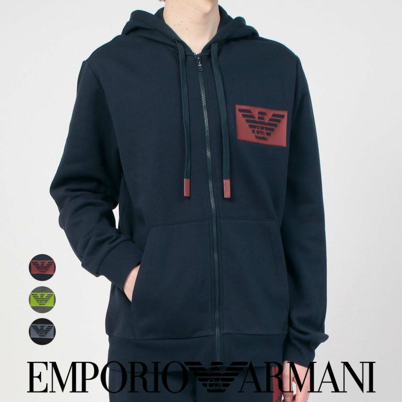 EMPORIOARMANIエンポリオアルマーニICONICTERRYHOODIEアイコニックテリーフーディーパーカー裏起毛スウェットトレーナーラウンジウェアEUサイズメンズ男性プレゼント無料ラッピングギフト54075714公式ショップ正規ライセンス商品