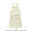 LAURAASHLEYローラアシュレイ形態安定加工ハニーサックルトレイル柄綿100%40サテン後結びロングエプロンレディース70283001