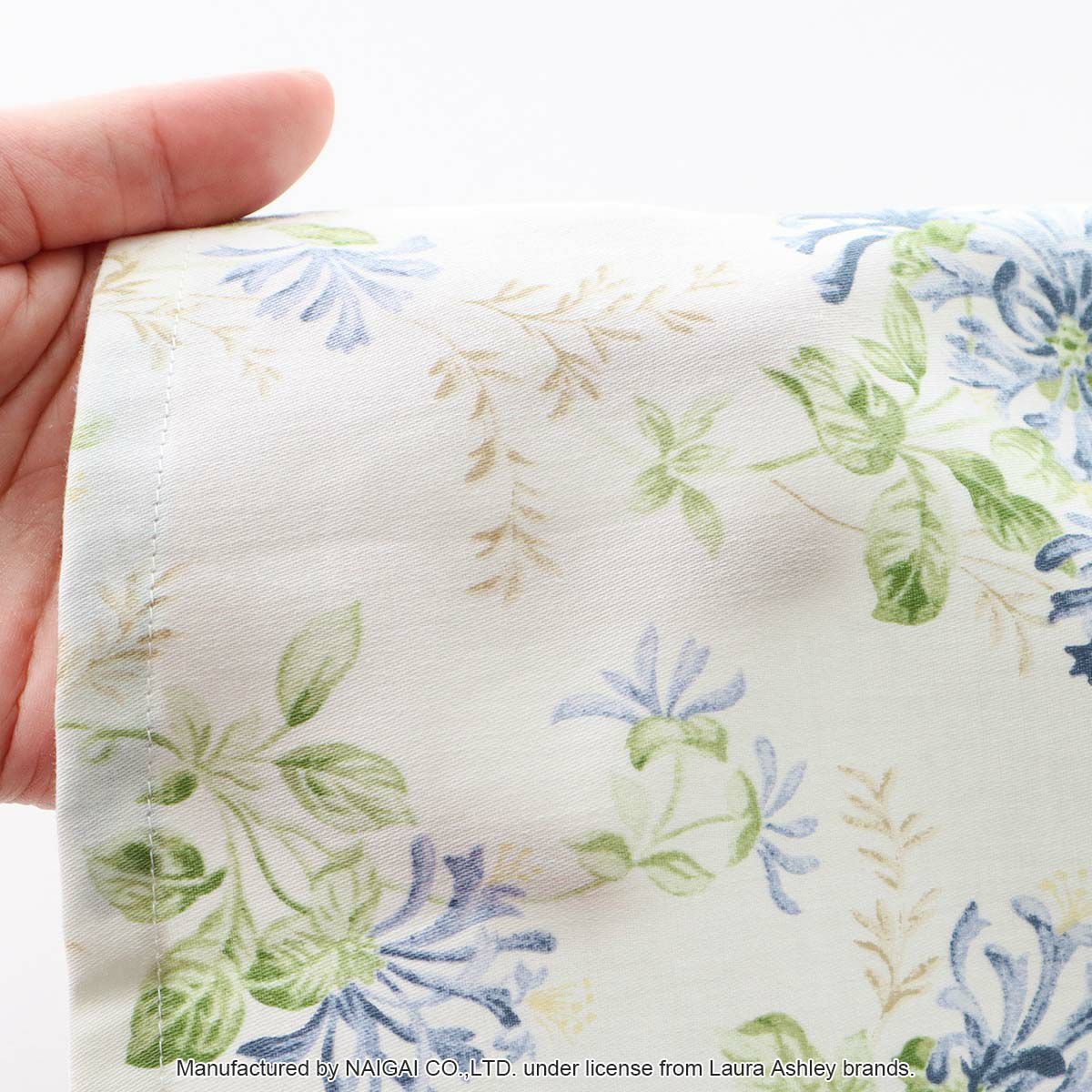 LAURAASHLEYローラアシュレイ形態安定加工ハニーサックルトレイル柄綿100%40サテン後結び割烹着かっぽう着カッポースモックエプロンレディース70283003