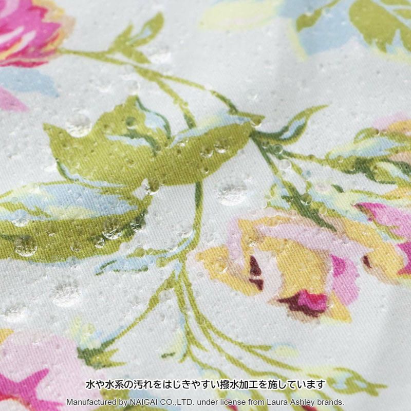 LAURAASHLEYローラアシュレイ撥水加工クチュールローズ柄綿100％30ツイルフリークロスバッククロスエプロンレディース70283012