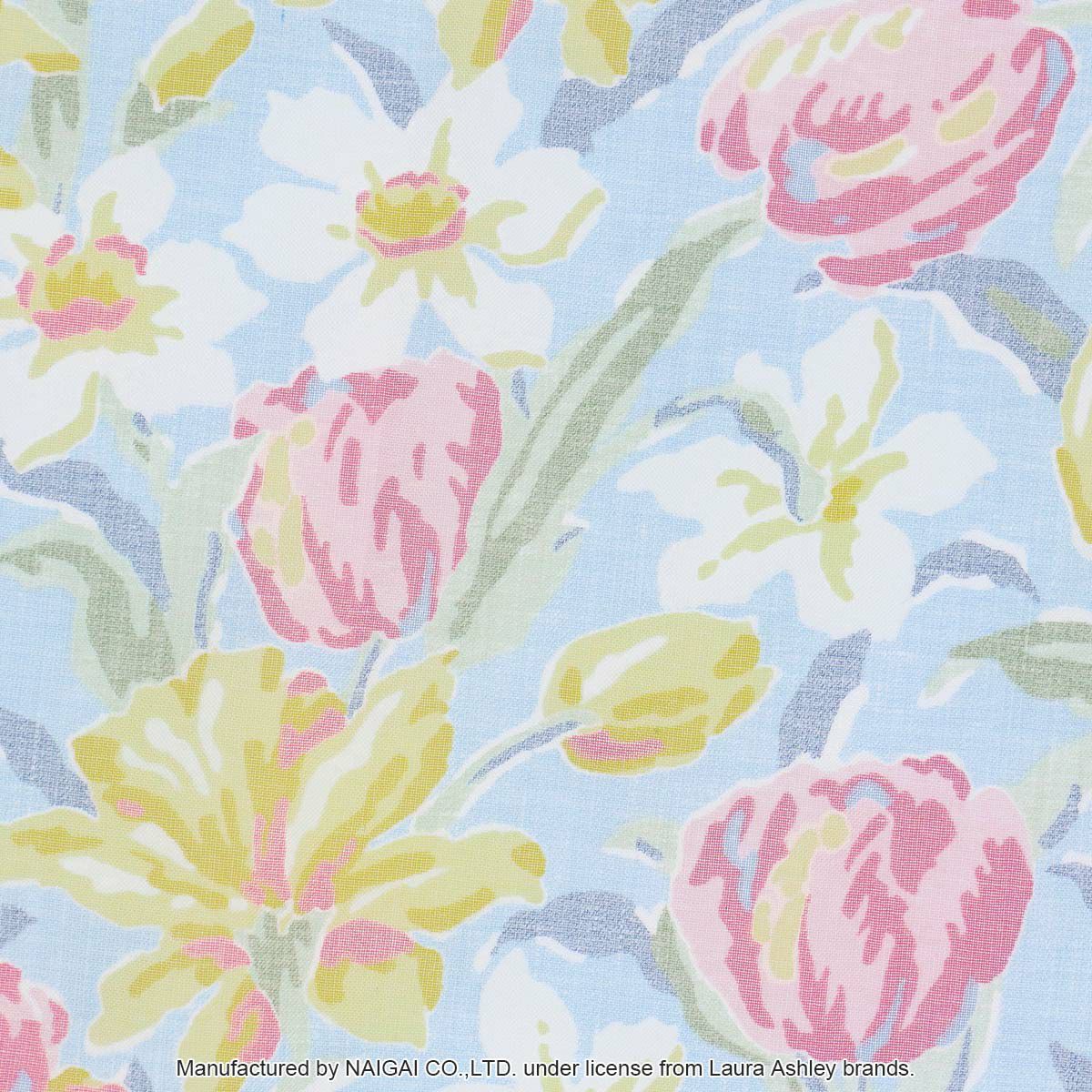 LAURAASHLEYローラアシュレイチューリップス柄綿混フリークロスバッククロスエプロンレディース70283016