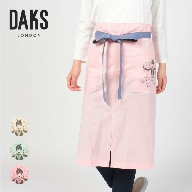 DAKS チェック柄 コットン・麻スカート 未使用 - ひざ丈スカート