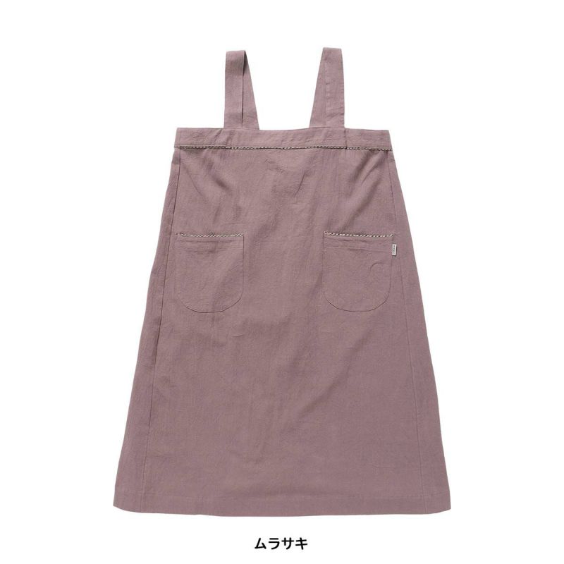 DAKS ダックス ジャンパースカート Wrinkle Plain 綿麻混 キャンバス