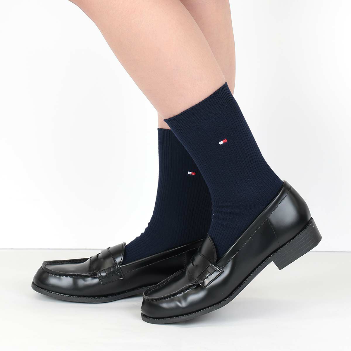 TOMMYHILFIGER｜トミーヒルフィガースクールソックスワンポイント刺繍18cm丈レディースソックス靴下03481701公式ショップ正規ライセンス商品母の日ギフトプレゼント2023