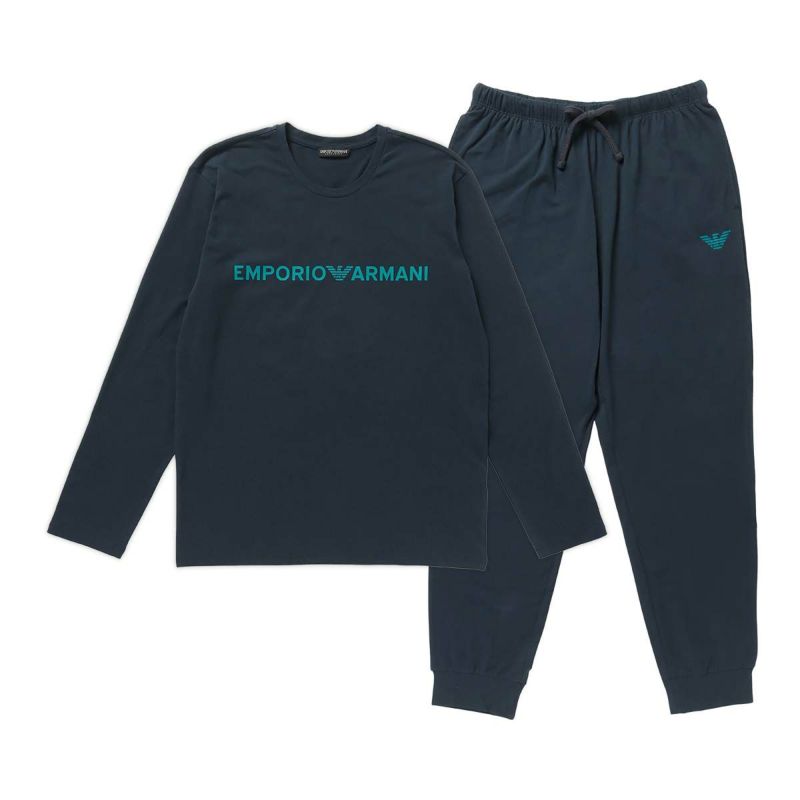 EMPORIOARMANIエンポリオアルマーニSTRECHCOTTONPYJAMASeco-friendlyfibersストレッチコットンパジャマ部屋着上下セットEUサイズ男性メンズプレゼント無料ラッピングギフト54075167公式ショップ正規ライセンス商品