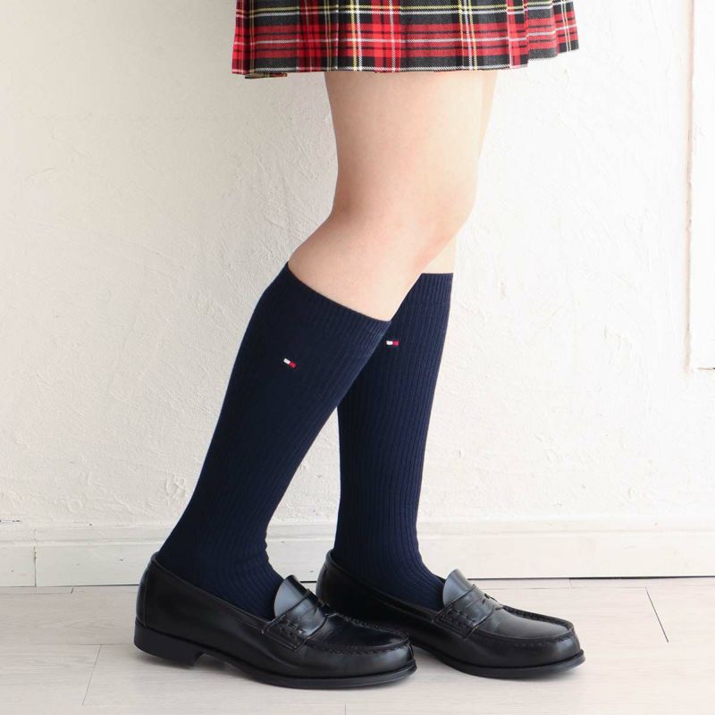 TOMMYHILFIGER｜トミーヒルフィガーワンポイント刺繍キッズ子供用スクールソックスソックス靴下04500422公式ショップ正規ライセンス商品ギフトプレゼント