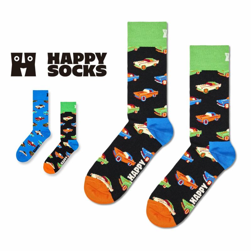 HappySocksハッピーソックスCar（カー）クルー丈ソックス靴下紳士メンズ＆レディース男性メンズプレゼント無料ラッピング贈答ギフト10221070