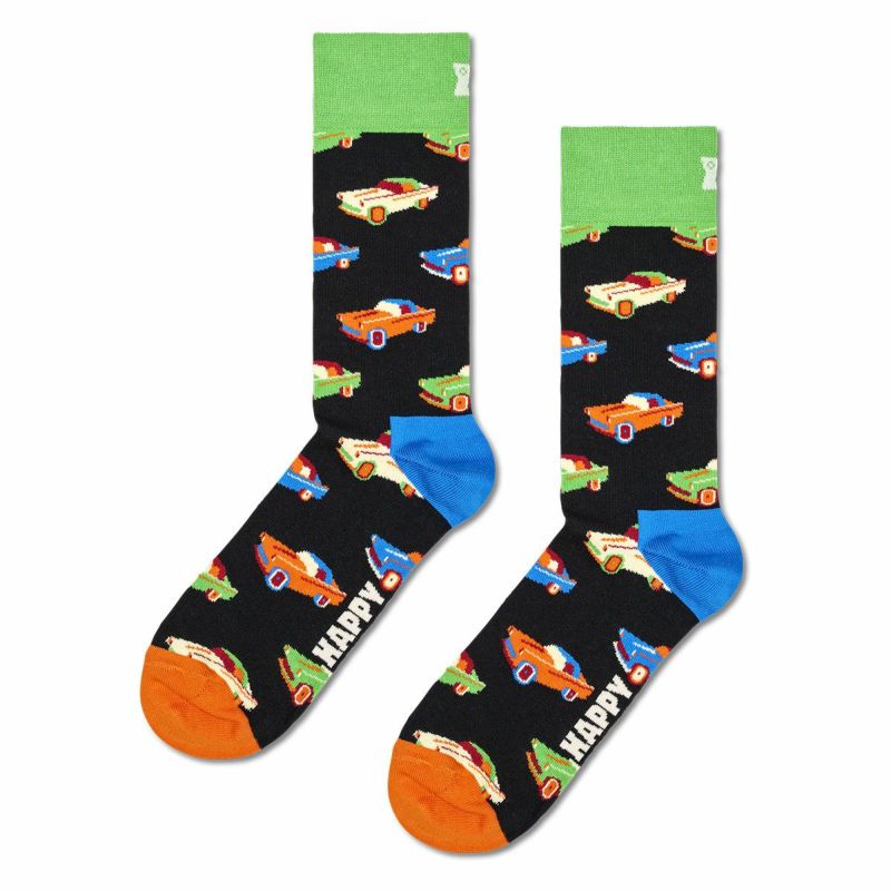 HappySocksハッピーソックスCar（カー）クルー丈ソックス靴下紳士メンズ＆レディース男性メンズプレゼント無料ラッピング贈答ギフト10221070