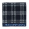 EMPORIOARMANI（エンポリオアルマーニ）ロゴボーダー綿100％タオルハンカチ（ハンドタオル）男性メンズクリスマスプレゼント贈答ギフト02340019公式ショップ正規ライセンス商品
