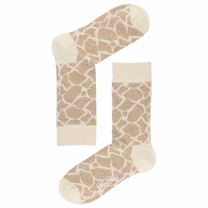 HappySocksハッピーソックスGIRAFFE（ジラフ）クルー丈ソックス靴下ユニセックスメンズ＆レディスプレゼント無料ラッピングギフト10233131