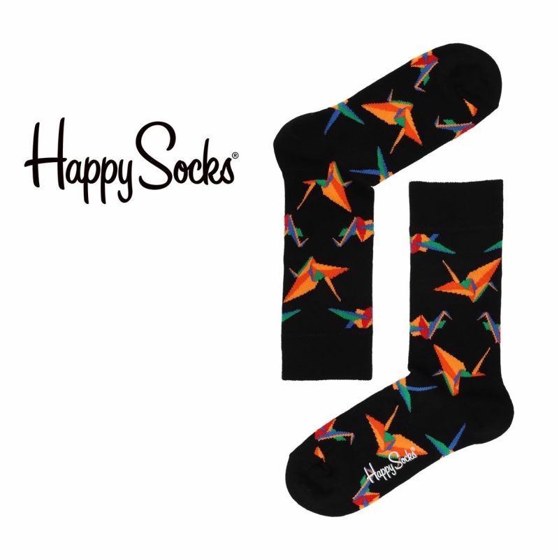 Happy Socks ハッピーソックス ORIGAMI（オリガミ） クルー丈 ソックス