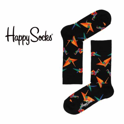 HappySocksハッピーソックスORIGAMI（オリガミ）クルー丈ソックス靴下ユニセックスメンズ＆レディスプレゼント無料ラッピングギフト10233136
