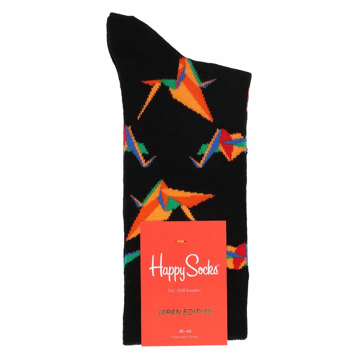 HappySocksハッピーソックスORIGAMI（オリガミ）クルー丈ソックス靴下ユニセックスメンズ＆レディスプレゼント無料ラッピングギフト10233136