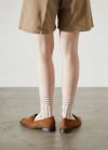 NAIGAISTYLEナイガイスタイル日本製ストライプクルーレディースソックス靴下女性婦人プレゼントギフト03098023