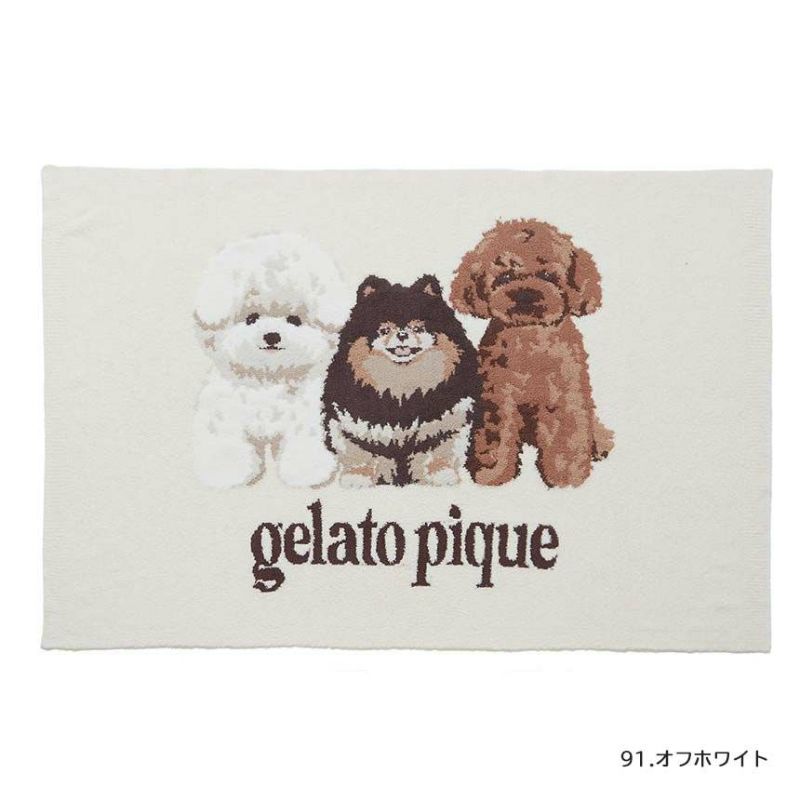 gelato pique ジェラートピケ パウダーDOG３柄JQDブランケット