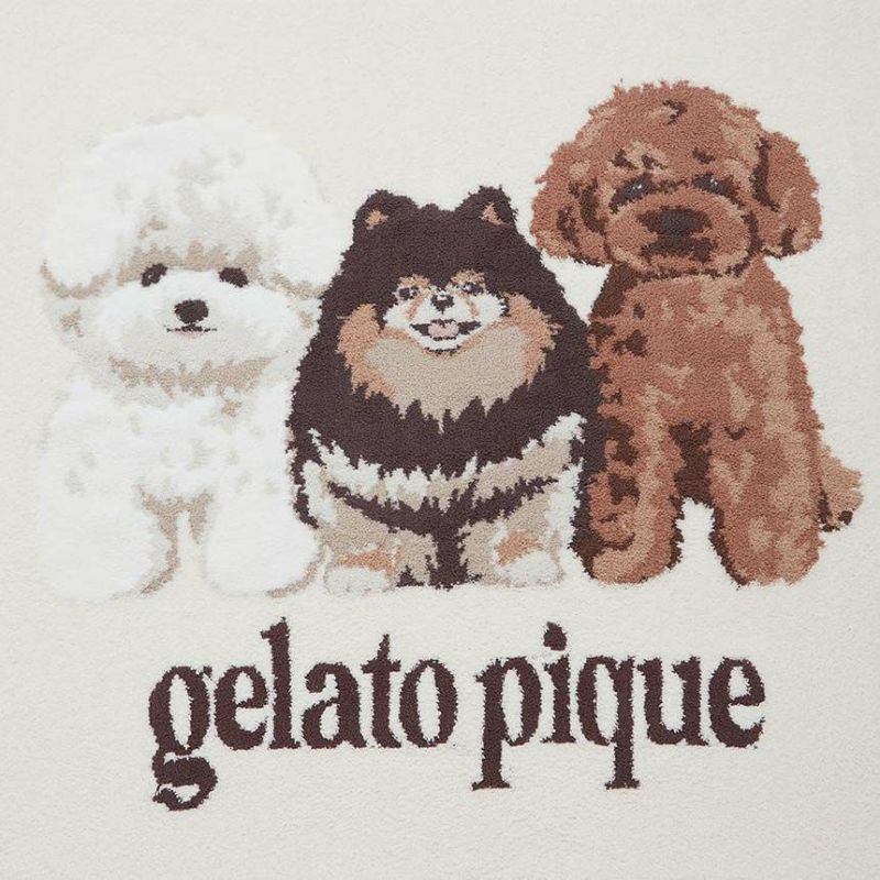 gelato pique ジェラートピケ パウダーDOG３柄JQDブランケット 90320198