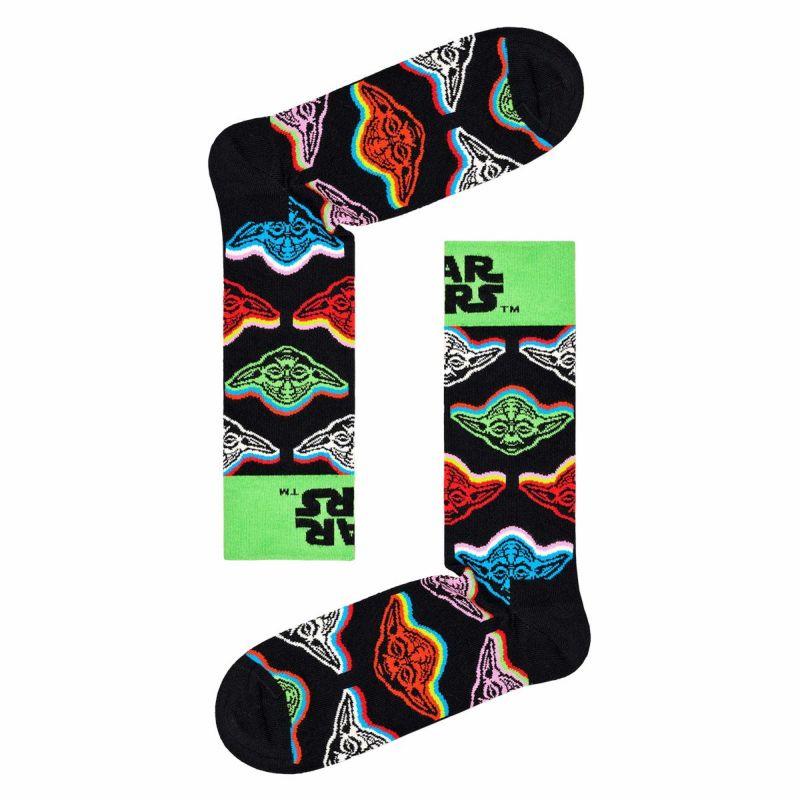 HappySocksハッピーソックス【Limited】HappySocks×StarWars(スターウォーズ)YodaSockヨーダクルー丈ソックス靴下ユニセックスメンズ＆レディースプレゼント無料ラッピングギフト14231011