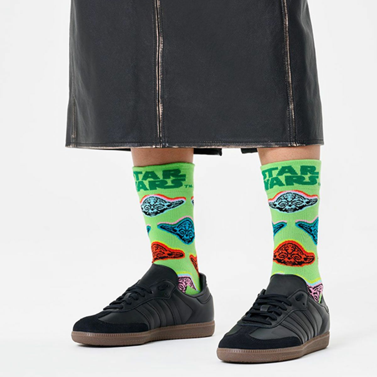 HappySocksハッピーソックス【Limited】HappySocks×StarWars(スターウォーズ)YodaSockヨーダクルー丈ソックス靴下ユニセックスメンズ＆レディースプレゼント無料ラッピングギフト14231011