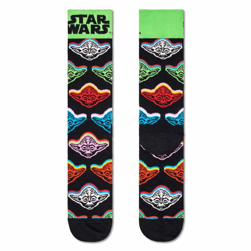 HappySocksハッピーソックス【Limited】HappySocks×StarWars(スターウォーズ)YodaSockヨーダクルー丈ソックス靴下ユニセックスメンズ＆レディースプレゼント無料ラッピングギフト14231011