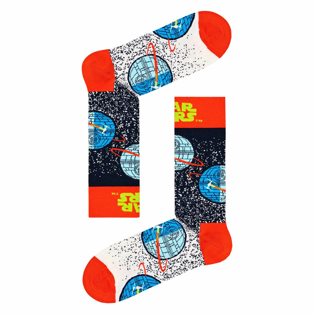 HappySocksハッピーソックス【Limited】HappySocks×StarWars(スターウォーズ)DeathStarSockデス・スタークルー丈ソックス靴下ユニセックスメンズ＆レディースプレゼント無料ラッピングギフト14231016