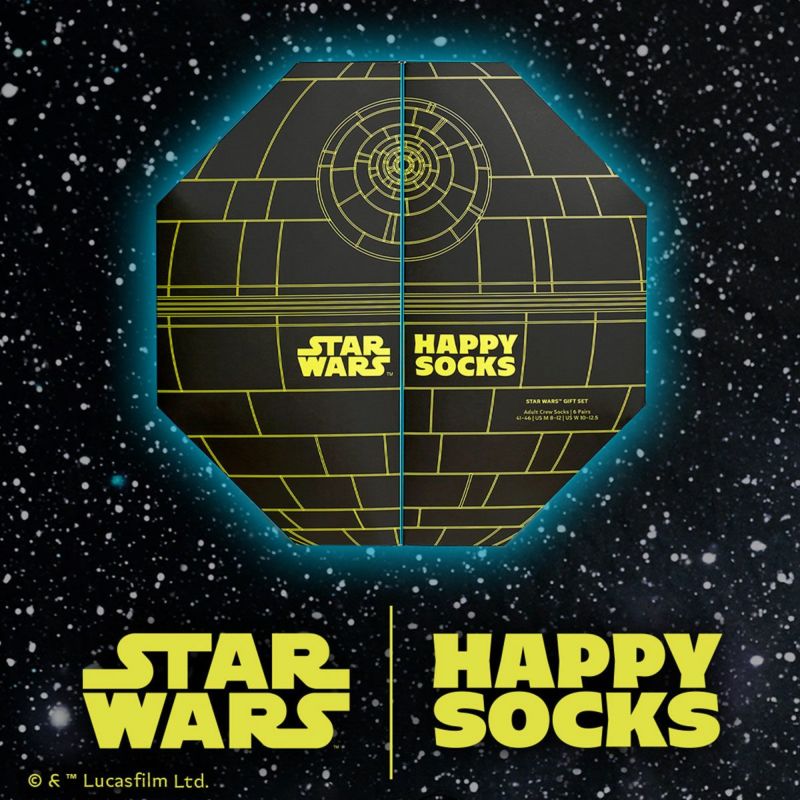 HappySocksハッピーソックス【Limited】HappySocks×StarWars(スターウォーズ)6-PackGiftSetGIFTBOX6足セットギフトセット子供クルー丈ソックス靴下KIDSジュニアキッズ14232017