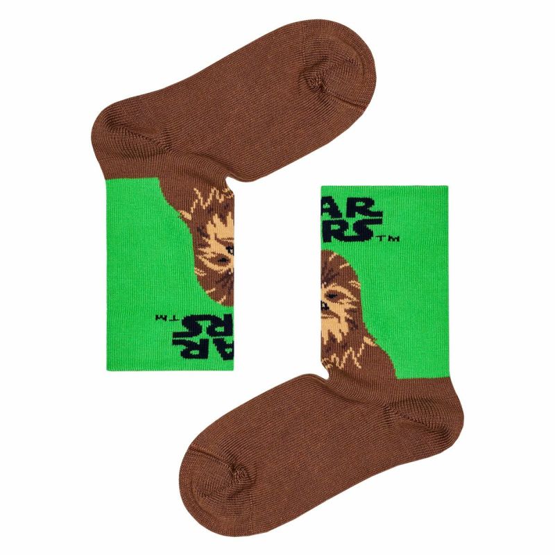 HappySocksハッピーソックス【Limited】HappySocks×StarWars(スターウォーズ)ChewbaccaKidsSockチューバッカ子供クルー丈ソックス靴下KIDSジュニアキッズ14233018