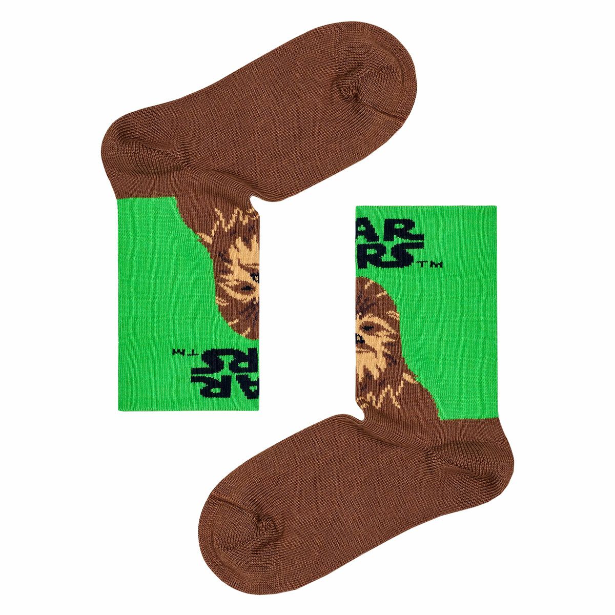 HappySocksハッピーソックス【Limited】HappySocks×StarWars(スターウォーズ)ChewbaccaKidsSockチューバッカ子供クルー丈ソックス靴下KIDSジュニアキッズ14233018