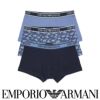 【3枚セット】EMPORIOARMANIエンポリオアルマーニCORELOGOBAND3PACKTRUNK3Pパックコットンボクサーパンツメンズ男性下着EUサイズプレゼント無料ラッピングギフト54087177公式ショップ正規ライセンス商品