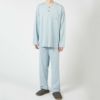 LANVINCOLLECTIONランバンコレクション上下セット【M・Lサイズ】綿100％先染め接結バイカラー長袖カットソーパジャマメンズ男性紳士部屋着あたたかいプレゼントギフト54430023