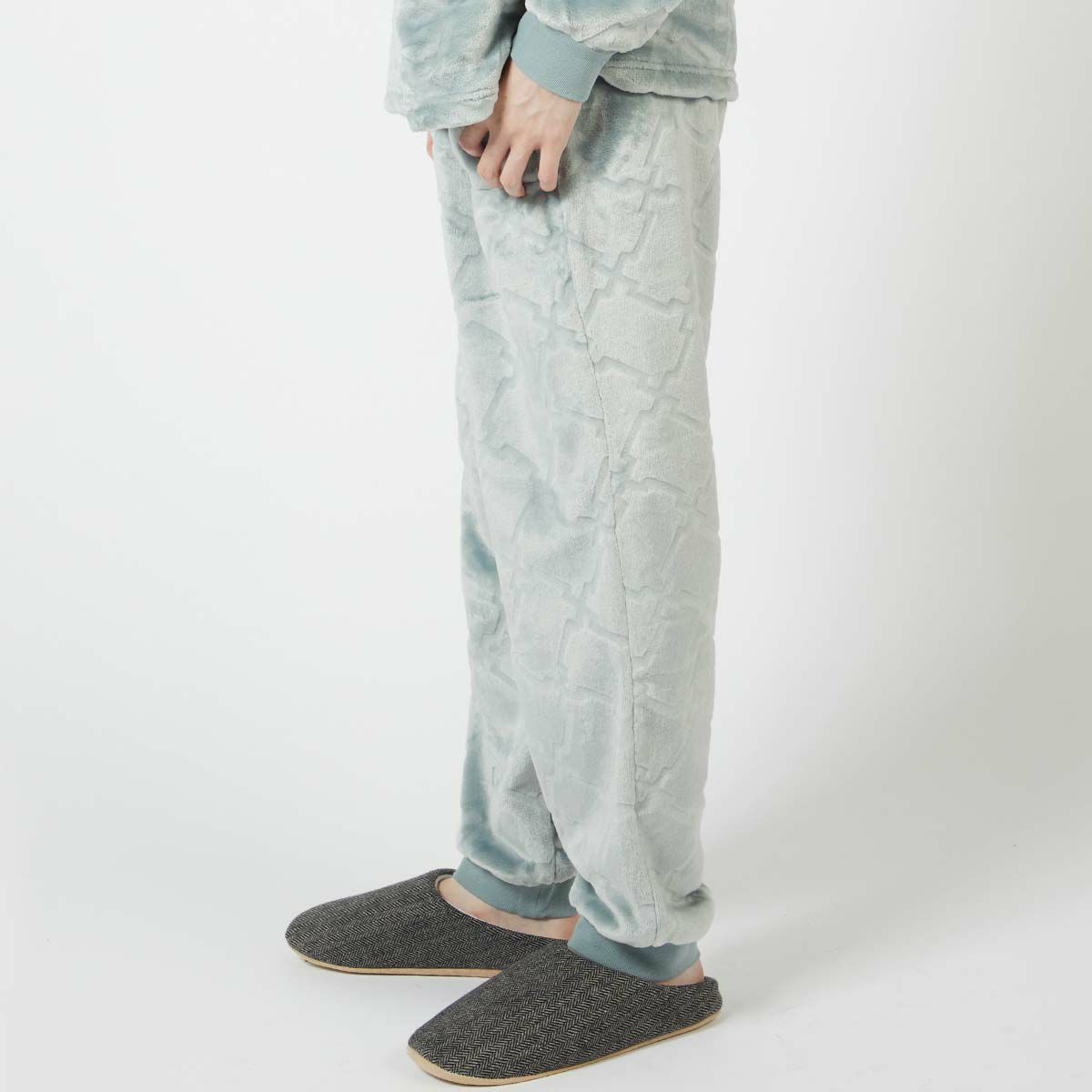 LANVINCOLLECTIONランバンコレクション【LLサイズ】滑らかフリースシルキーマイヤースウェットパンツ長ズボンボトムスラウンジウェアメンズ男性紳士部屋着あたたかいプレゼントギフト54437033