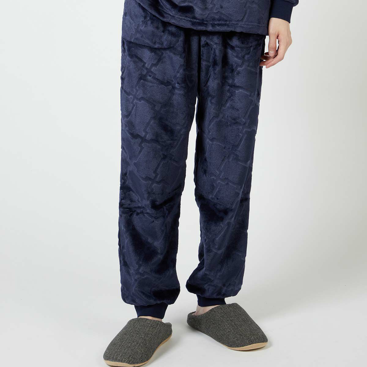 LANVINCOLLECTIONランバンコレクション【LLサイズ】滑らかフリースシルキーマイヤースウェットパンツ長ズボンボトムスラウンジウェアメンズ男性紳士部屋着あたたかいプレゼントギフト54437033