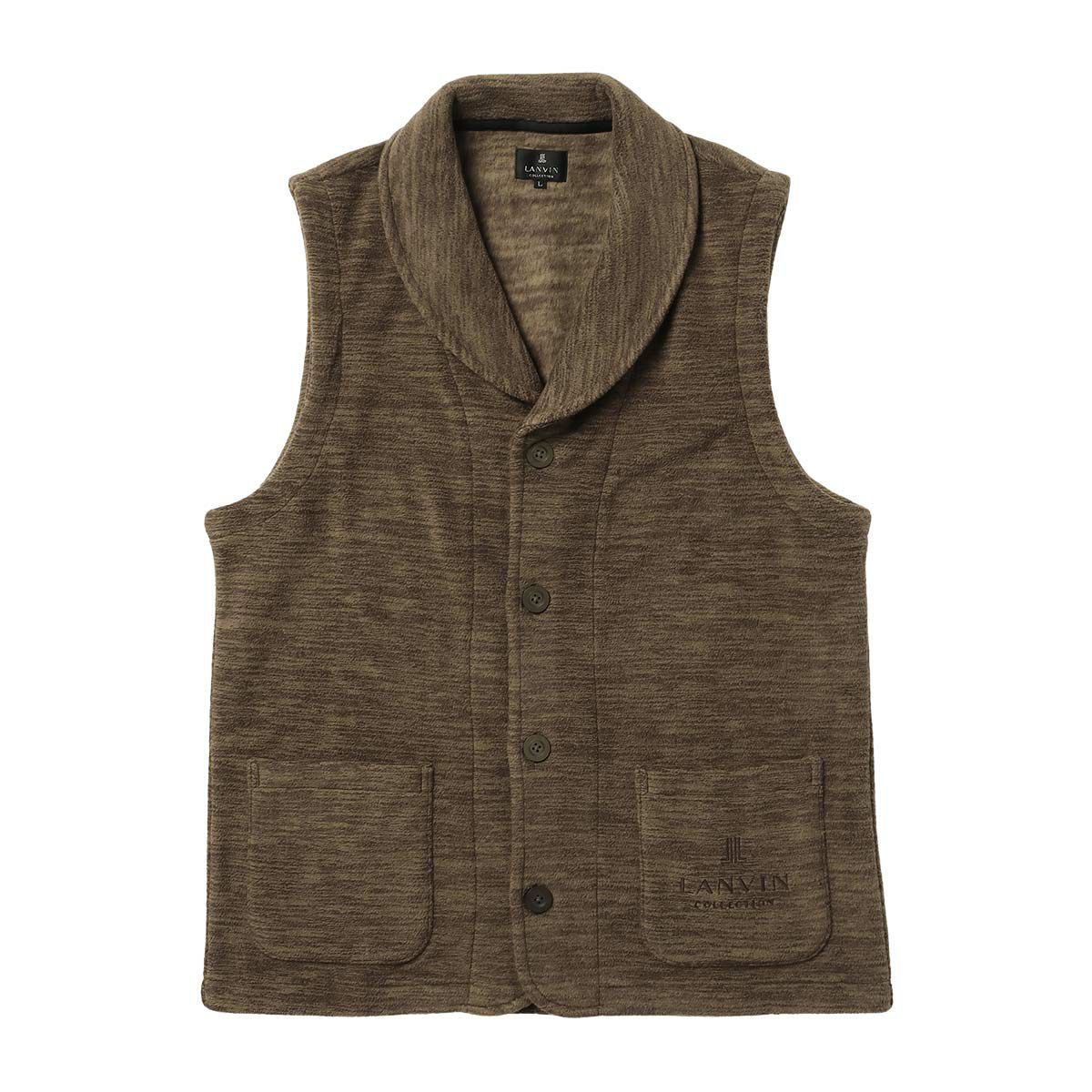 50%OFF LANVIN COLLECTION 【M・Lサイズ】 カチオン染フリース ベスト