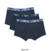 【3枚セット】EMPORIOARMANIエンポリオアルマーニBOLDMONOGRAM3PACKTRUNK3Pパックコットンボクサーパンツメンズ男性下着EUサイズプレゼント無料ラッピングギフト54087157公式ショップ正規ライセンス商品